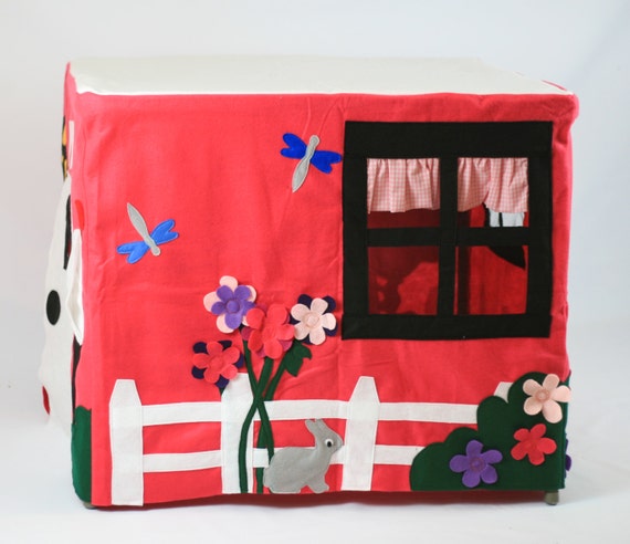 My Little Pink Cottage Card Table Fort Etsy