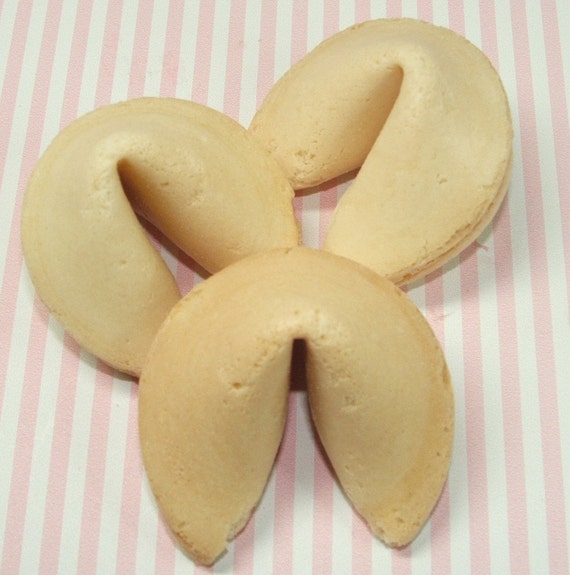 Items similar to 48 Vanilla Custom Fortune Cookies, Personalized, Party Favors, Wedding, Showers