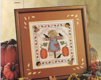 Counted Cross Stitch Happy Harvest pattern and instructions