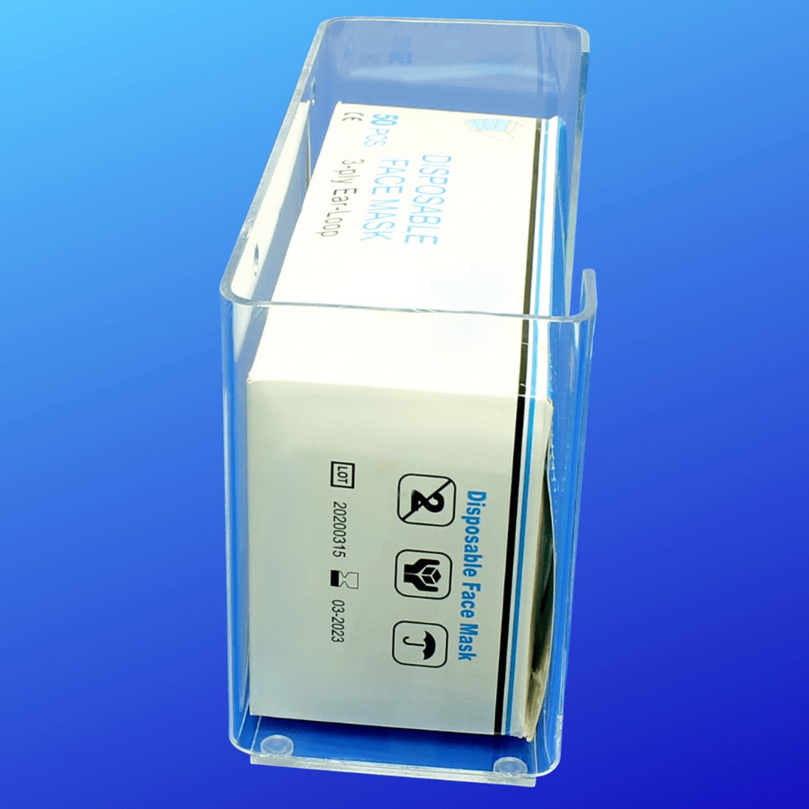 Disposable Face Mask Box Dispenser Countertop and Wall Mount Etsy