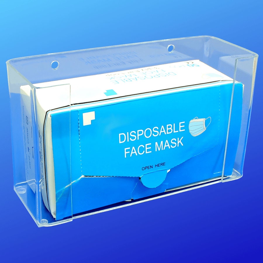 Disposable Face Mask Box Dispenser Countertop and Wall Mount | Etsy