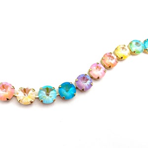 Pastel Delight • 12mm Genuine Austrian Crystal Bracelet