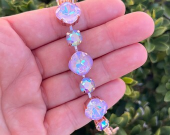 ラベンダー・デライト＆ラベンダーAB • オーストリア産純正クリスタル 8mm/12mm ブレスレット