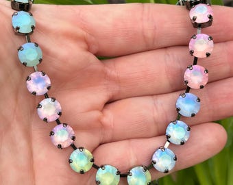 Gefrosteter Cake Pop • 8 mm echte österreichische Kristallhalskette