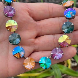 Groovy • 12mm Genuine Austrian Crystal Necklace