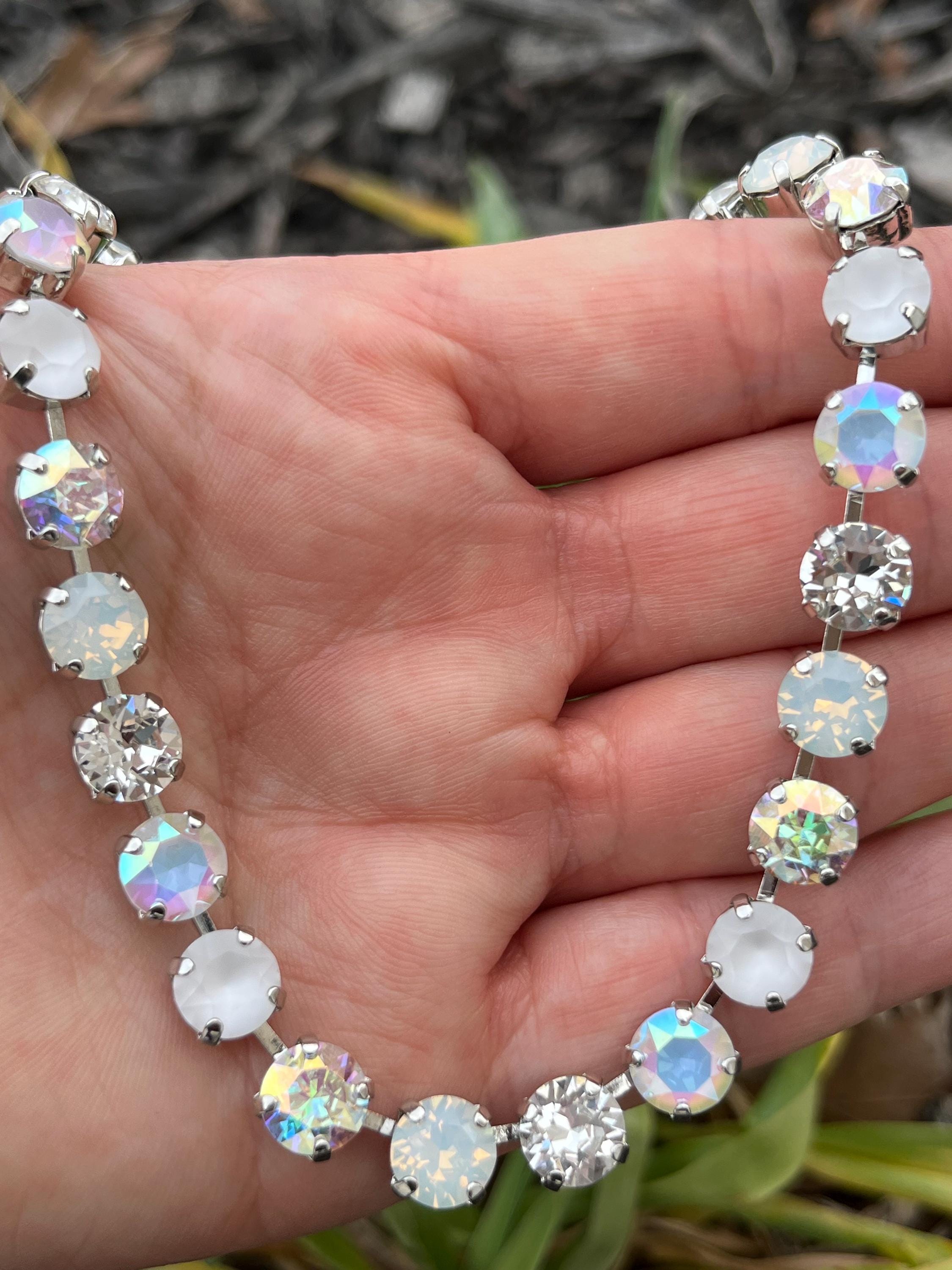 Mademoiselle 8mm Genuine Austrian Crystal Necklace - Etsy
