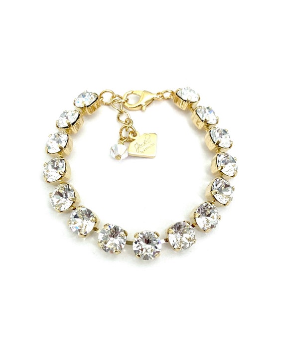 Buy Shining Diva Fashion Latest Stylish Rose Gold Austrian Crystal Bracelet  for Women and Girls (11941b), Free at Amazon.in