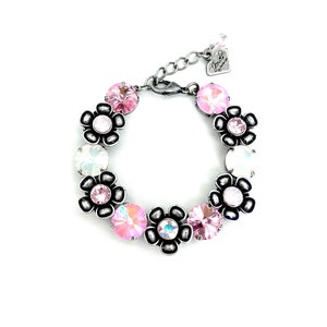 Floral Chic Genuine Austrian Crystal 12mm Bracelet