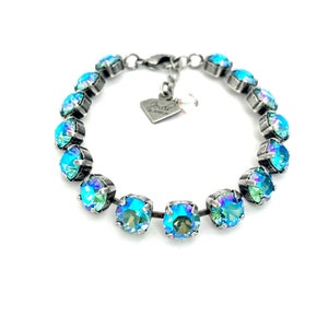 Turquoise AB • 8mm Genuine Austrian Crystal Bracelet