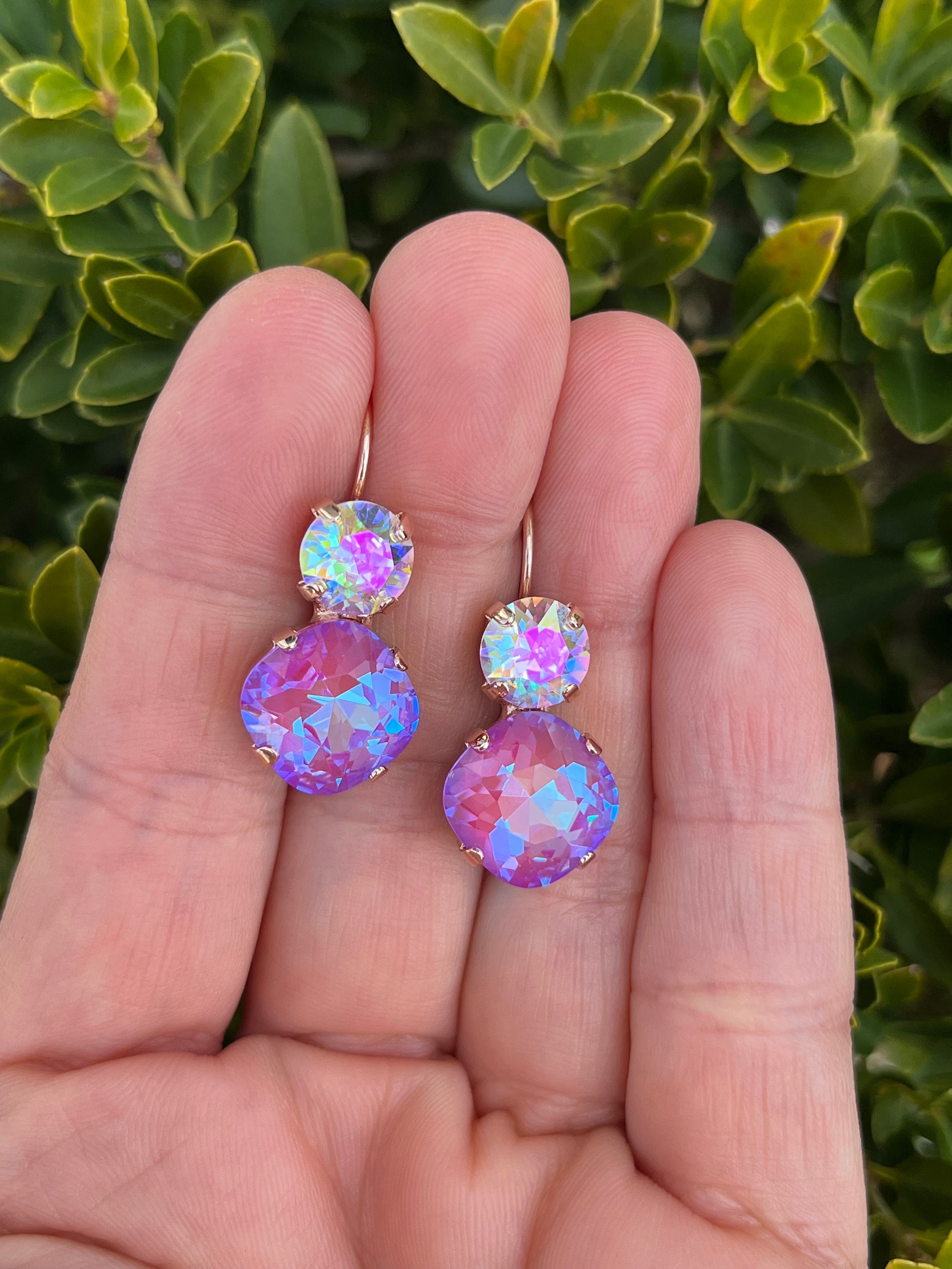 Pizazz • Purple Delite & Transmission • Genuine Crystal 2 Stone
