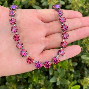Lava • 8mm Genuine Crystal Necklace