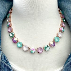 Mermaid Kisses • 12mm Genuine Austrian Crystal Necklace
