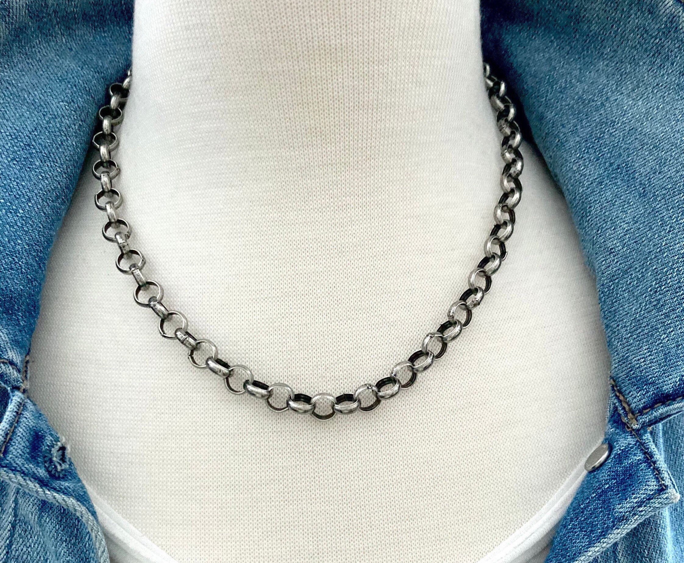 8mm Rolo Chain Necklace - Etsy Denmark