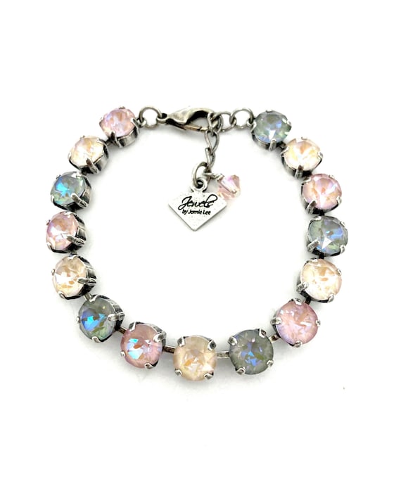 STONE BEAD BRACELET 8 MM DUSTY ROSE STONE BEAD BRACELET 8 MM DUSTY ROSE