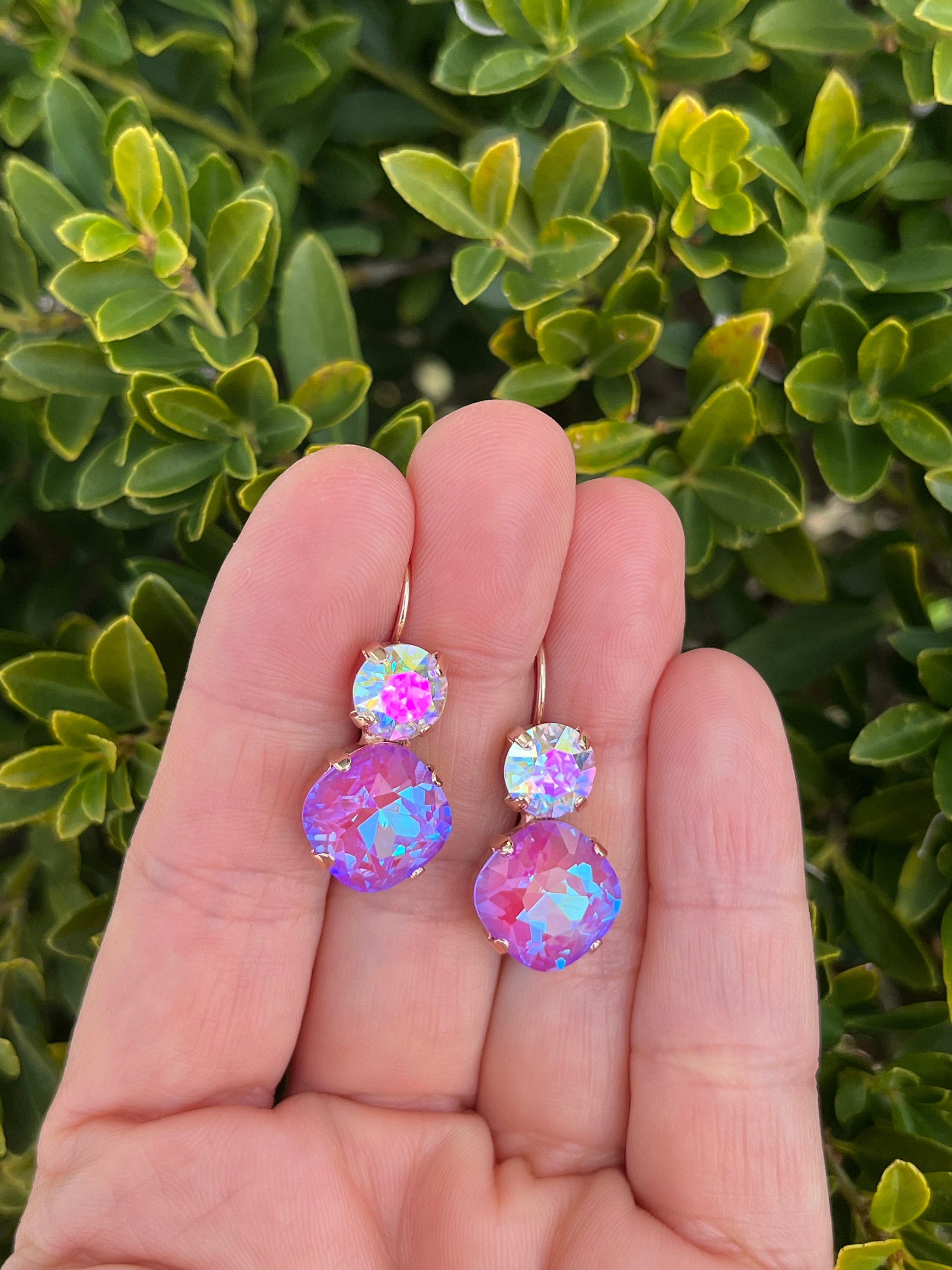 Pizazz • Purple Delite & Transmission • Genuine Crystal 2 Stone