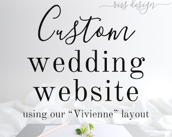 Custom Wedding Website Design / Custom Wordpress Website / Wedding Website RSVP Website / Website Design / Wedding Website Design