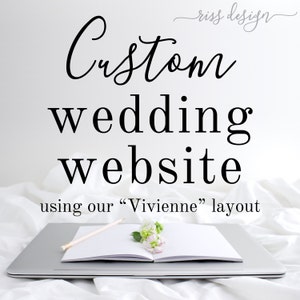 Custom Wedding Website Design / Custom Wordpress Website / Wedding Website RSVP Website / Website Design / Wedding Website Design