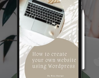 Cómo crear una guía de sitio web en Wordpress / Sitio web personalizado / Diseño de sitios web / Guía práctica de sitios web / Cómo utilizar la guía de Wordpress PDF