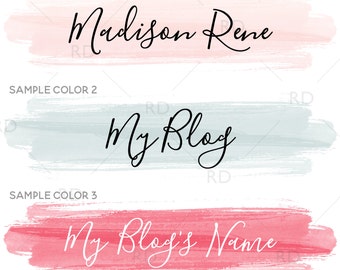 custom blog header etsy