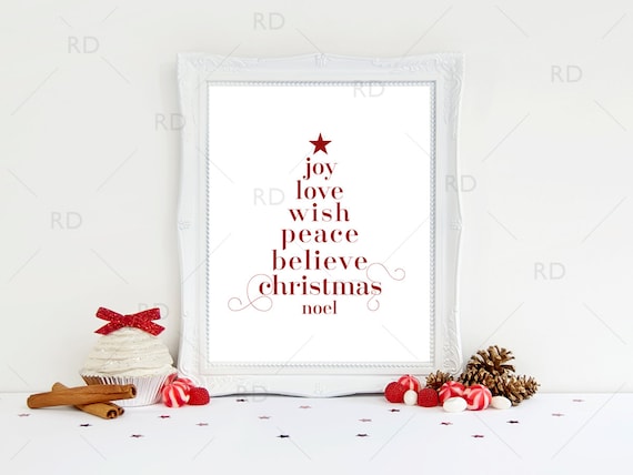 Christmas Printable Subway Art