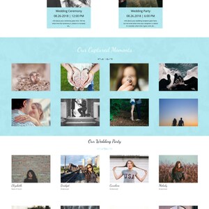 Custom Wedding Website Design / Custom Wordpress Website / Wedding Website RSVP Website / Website Design / Wedding Website Design image 3
