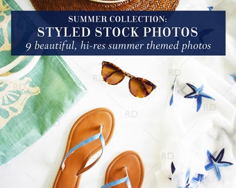 Styled Stock Photography for Websites and Social Media Summer Collection / Styled Stock Photography / Stock Photo Mockup / Beach Stock Photo