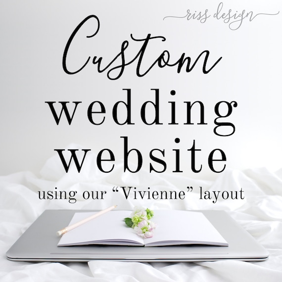 Custom Wedding Website Design / Custom Wordpress Website / Wedding Website RSVP Website / Website Design / Wedding Website Design