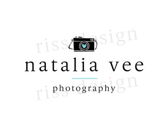 Premade Logo for Small Business - Premade Photography Business Logo / You choose colors / Camera logo for your photography business