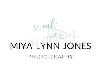 Premade Logo for Small Business - Premade Etsy Business Logo / You choose colors / Calligraphy logo for your business / Photography Logo