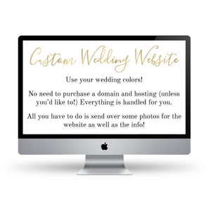 Custom Wedding Website Design / Custom Wordpress Website / Wedding Website RSVP Website / Website Design / Wedding Website Design image 4
