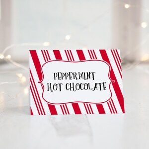 Borden kerstbuffet - AFDRUKBARE plaatskaarten, snoepgoed feestdecor, buffetkaarten feestvoedseletiket, vouwborden tafeltent, potluck-kaarten