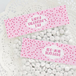 6.5 Valentine's Day Bag Toppers PRINTABLE Sandwich Bag Card, Ziplock ...