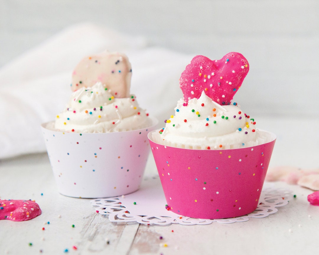 Sprinkles Cupcake Wrappers INSTANT DOWNLOAD Printable Cupcake Wrap