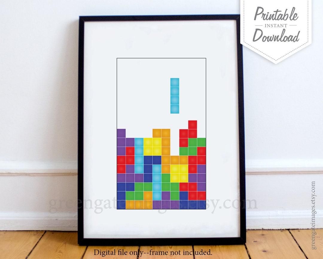 Game T-Tetris Block Poster Prints Wall Painting Bedroom Living Room  Decoration Office Home - AliExpress