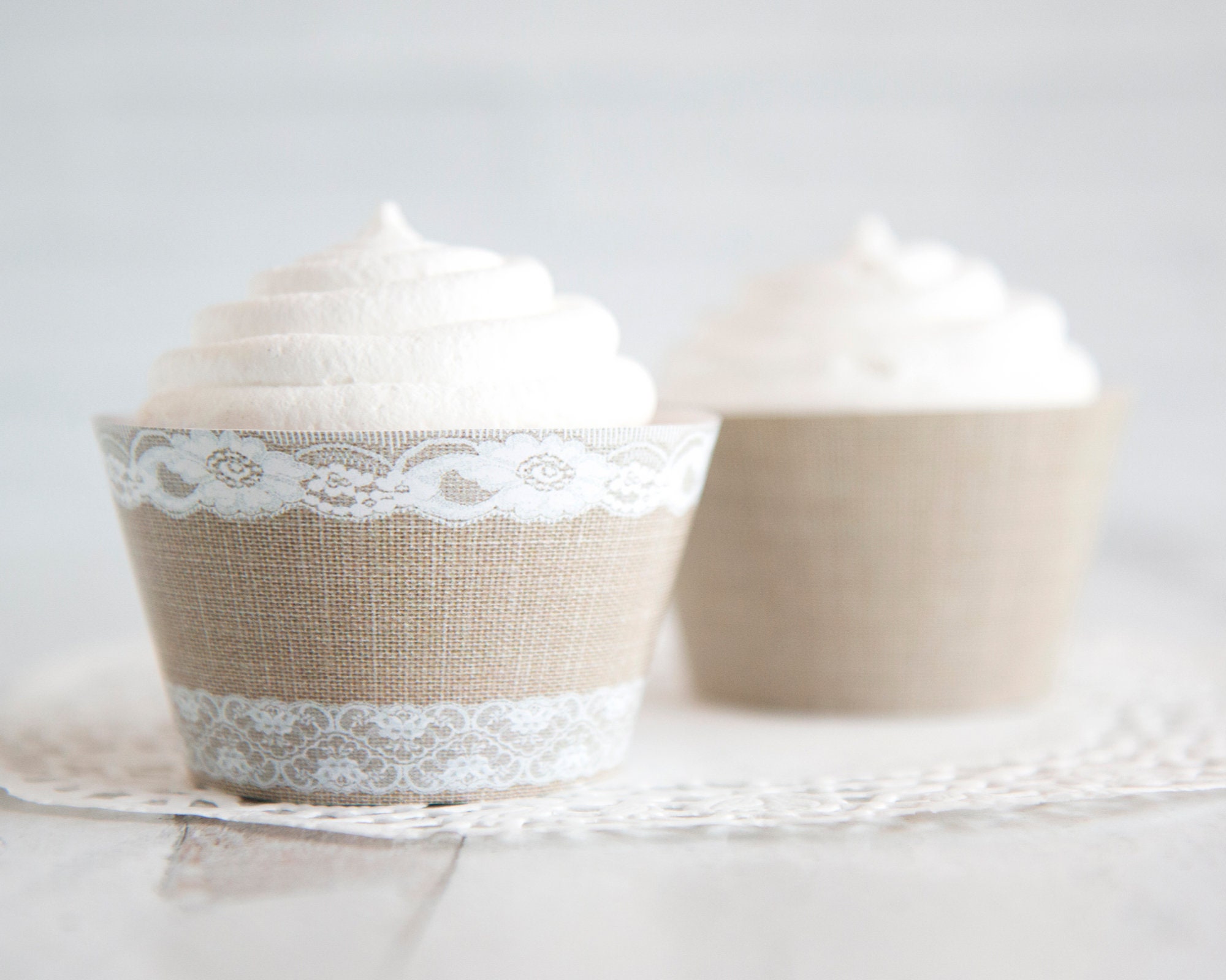 Lace Cupcake Wrapper Etsy