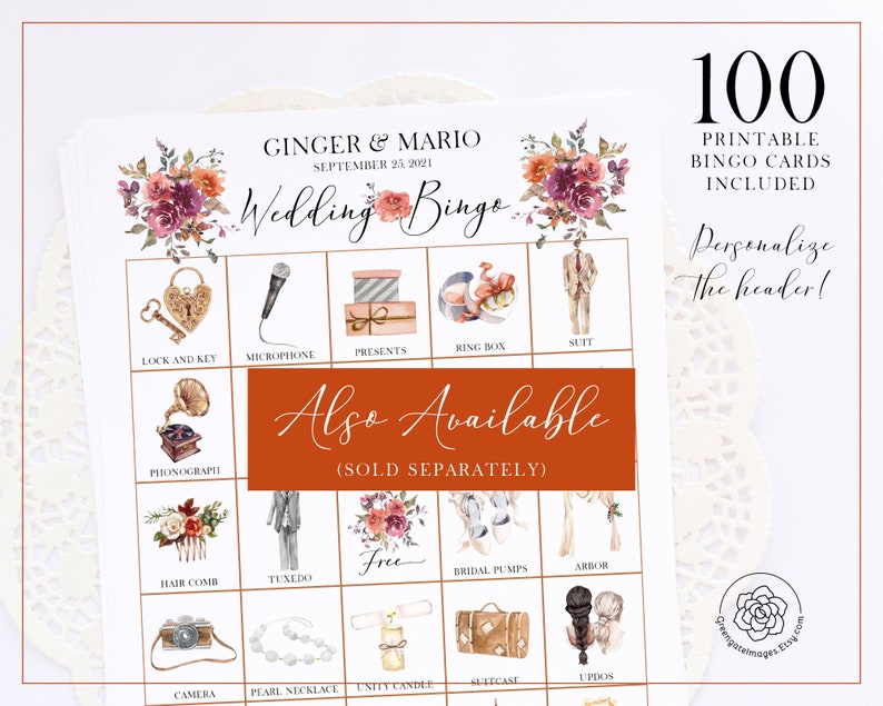 Wedding Cupcake Wrappers PRINTABLE Floral Cupcake Wraps Pdf | Etsy