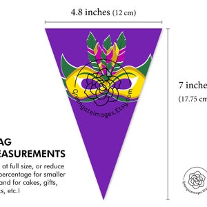 Mardi Gras Bunting - Printable Banner, Instant Download, Party Decor ...