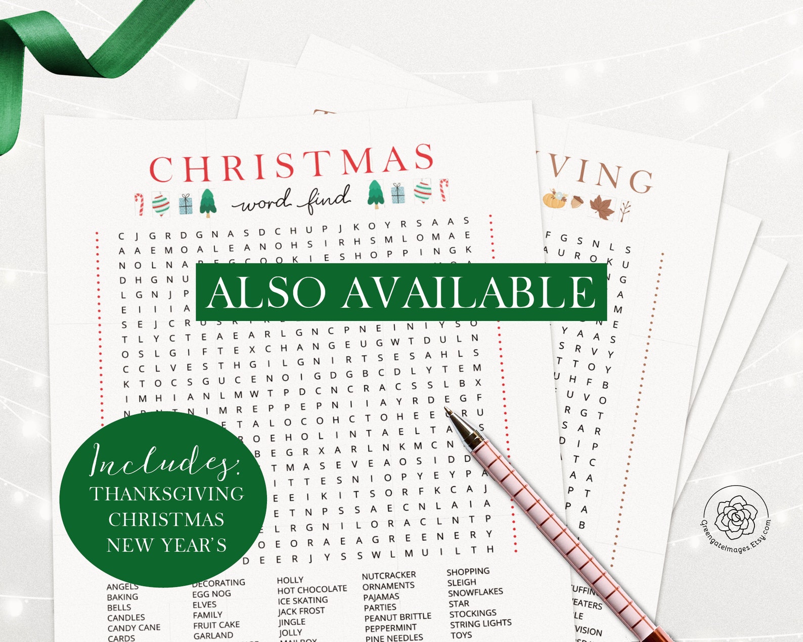 Thanksgiving Bingo Cards: Printable Bingo Cards Black and | Etsy