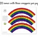 Rainbow Cupcake Wrapper Printable Cupcake Wrap, St. Patrick's Day Idea ...