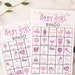 Baby Girl Bingo Cards: PRINTABLE Bingo Cards Baby Shower - Etsy