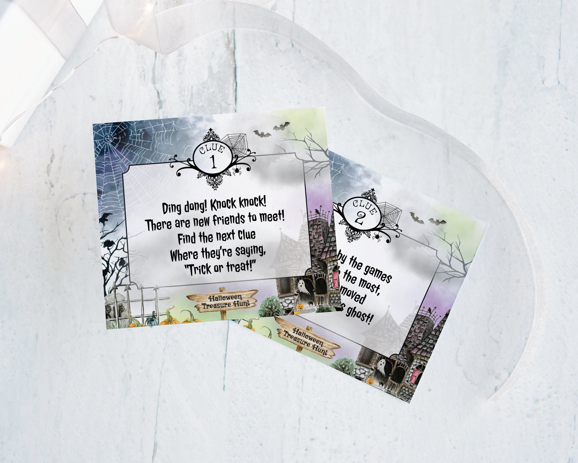 Editable Clue Cards - Etsy