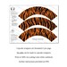 Tiger Print Cupcake Wrappers Toppers PRINTABLE Wrappers - Etsy