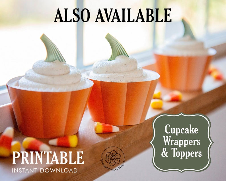 Fall Tree Cupcake Wrappers Printable Cupcake Wrappers Etsy