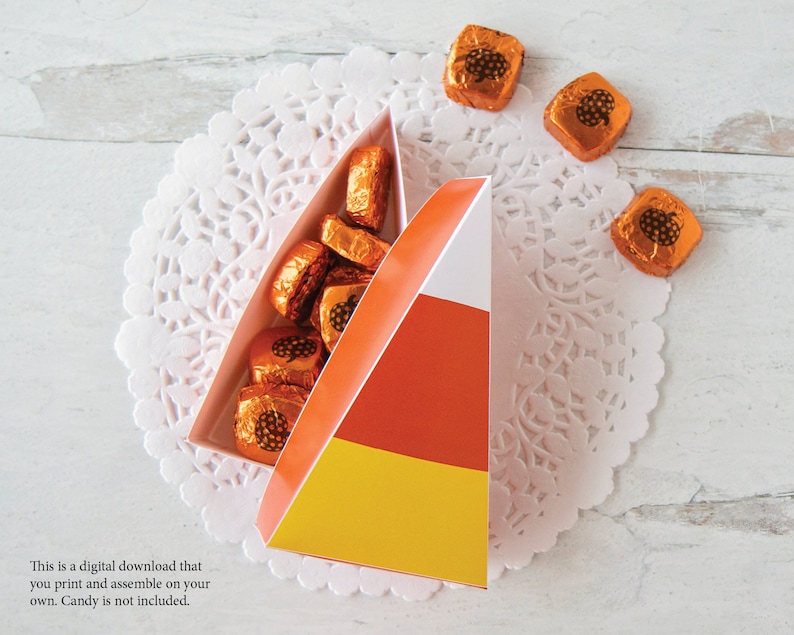 Free Halloween Candy Corn Box Printable