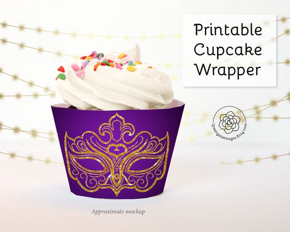 Jumbo Cupcake Wrapper Template from i.etsystatic.com