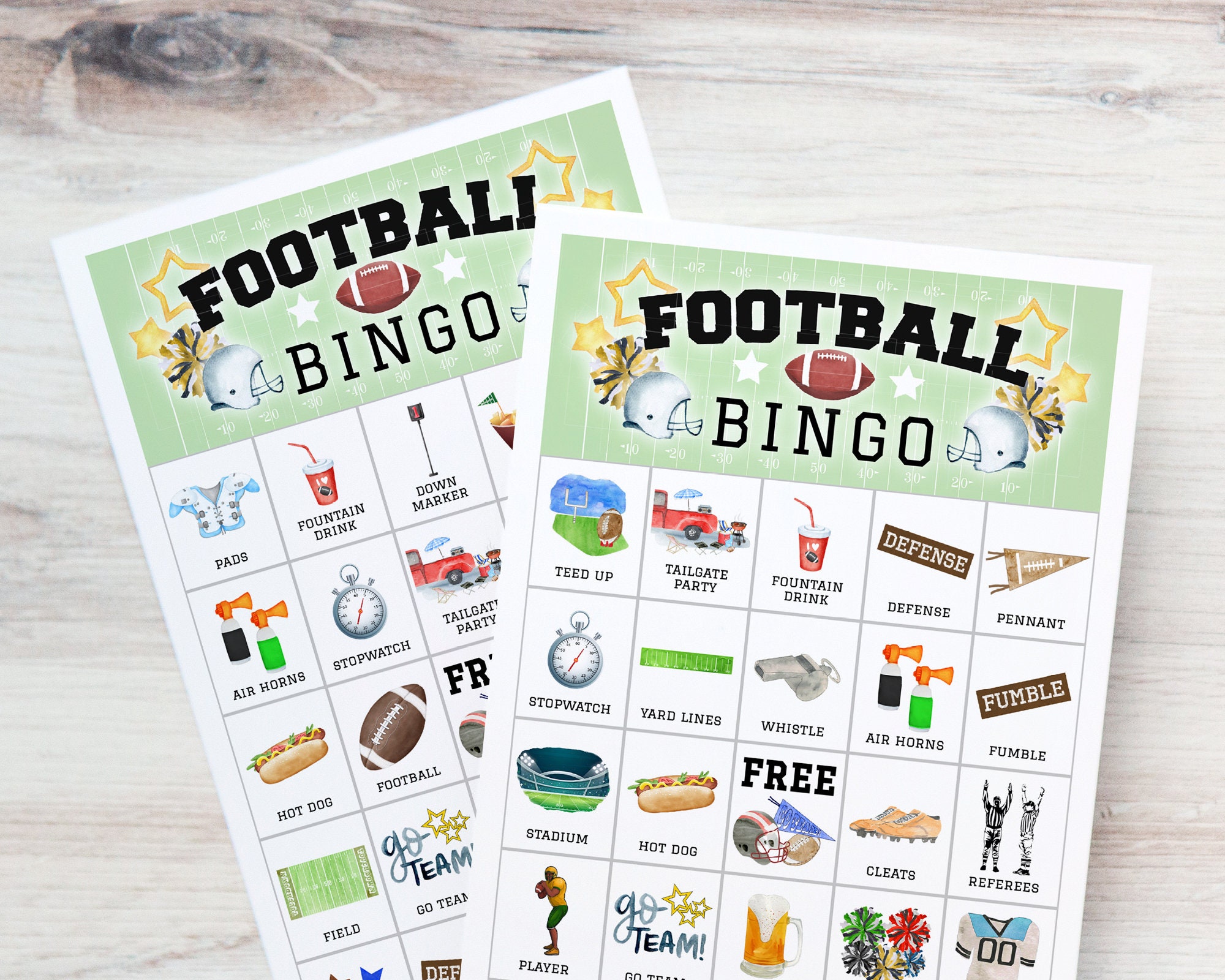Amscan Fun Ready Set Football Bingo Game (1 Set) - Includes Cards