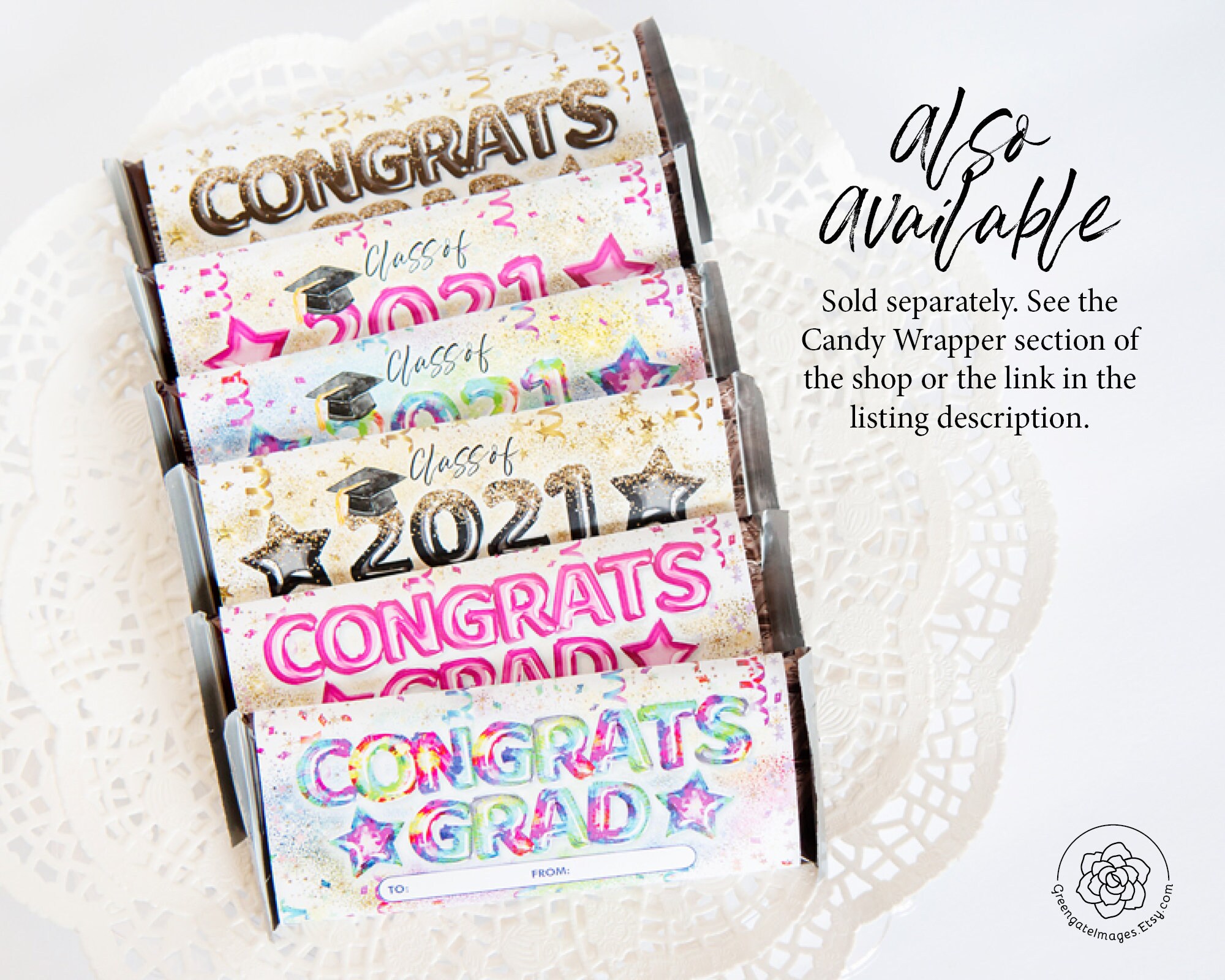 Red Graduation Candy Bar Wrappers - Custom Standard Wrap Editable Corjl ...