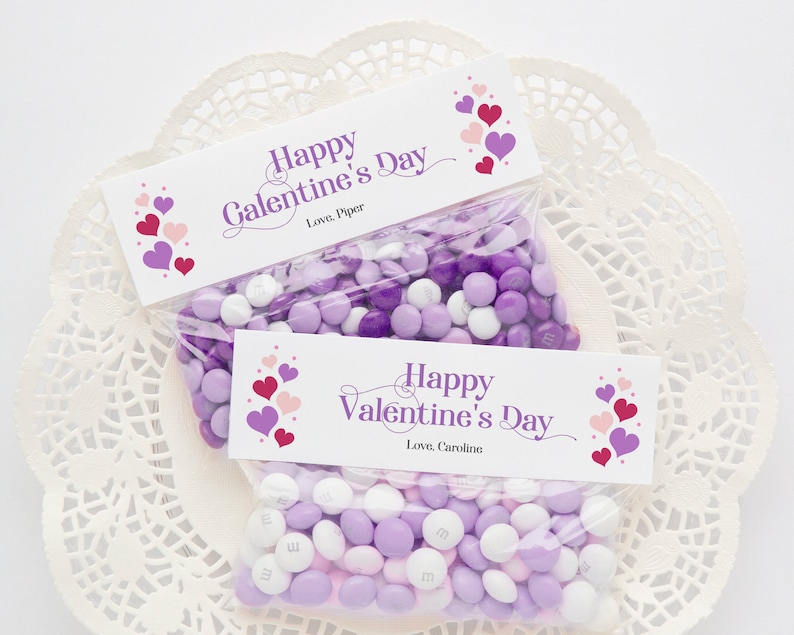 Foldover Bag Label PRINTABLE sandwich bag card Corjl Ziplock Topper goodie bag ideas Snack Bag Topper Valentine/'s Day Bag Toppers