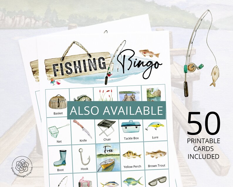Camping Bingo: PRINTABLE 50 Cards, Bingo Pdf Game, Party Game Ideas ...