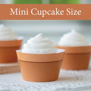 MINI Terracotta Pot Cupcake Wrapper - PRINTABLE pdf, flower pot, spring baby shower, cupcake ideas, birthday plant cupcakes